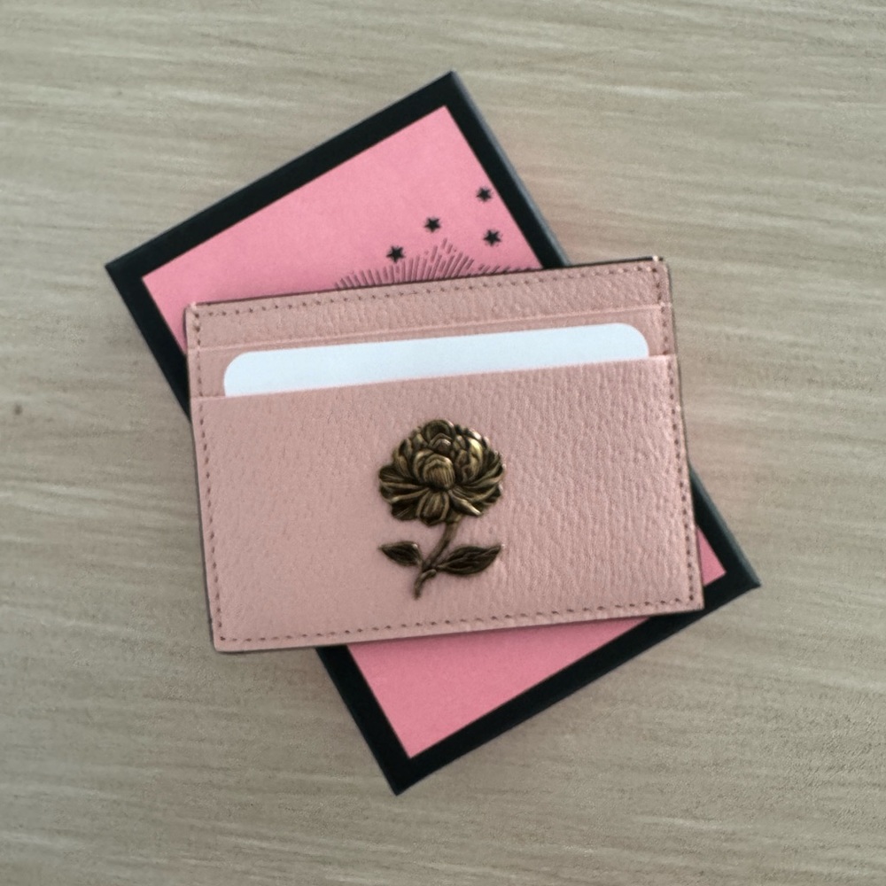 RARE Gucci Garden Rose Card Case